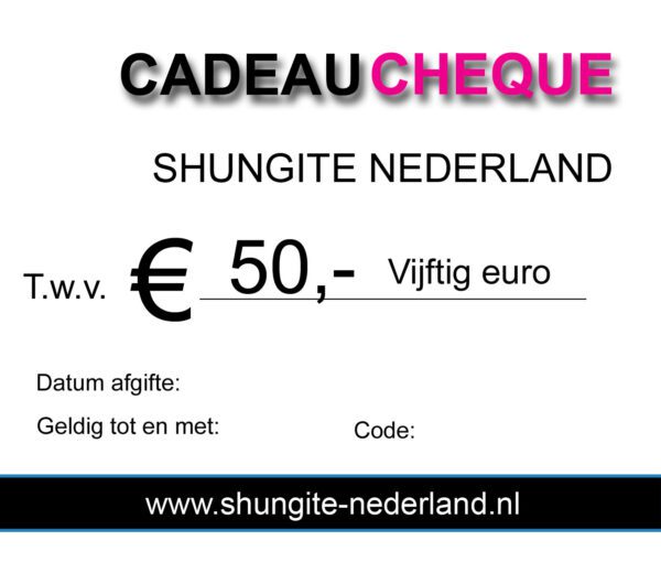 50 euro cadeau cheque