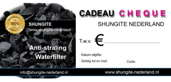 Cadeau Cheque - Shungite Nederland