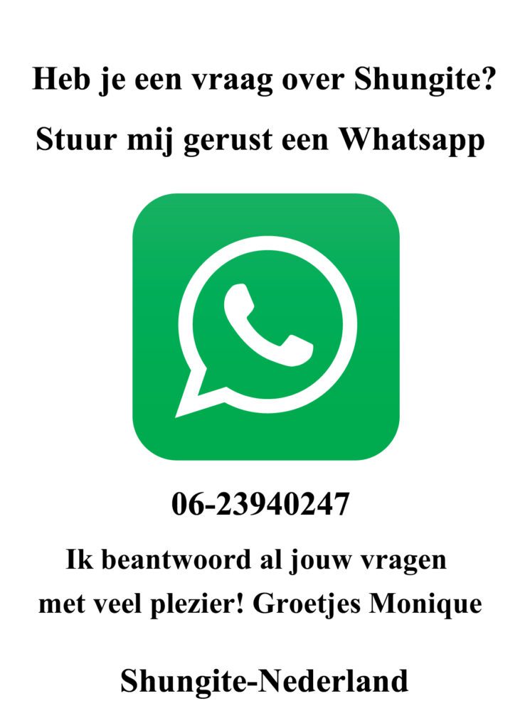 Informatie Shungite 5 Whatsapp vragen Shungite Nederland