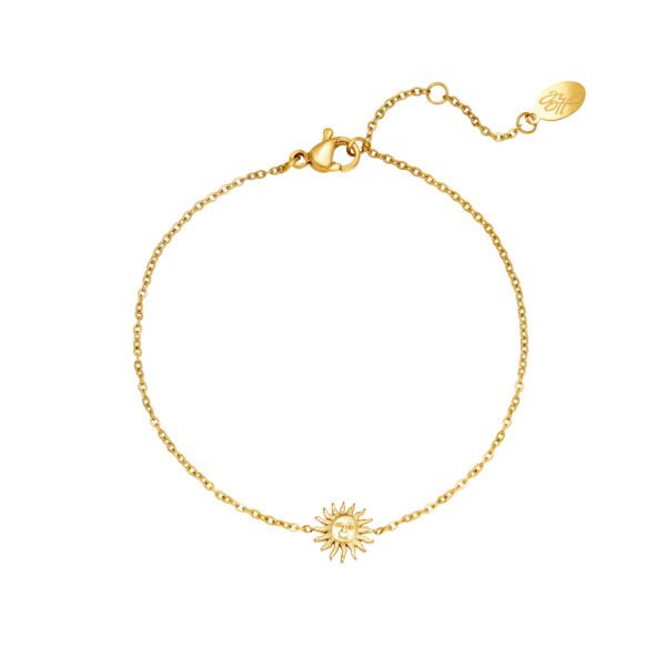 Armbandje "de zon" goud