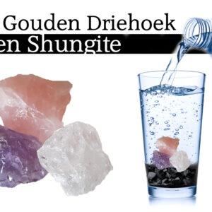 De Gouden Driehoek verhoogd de frequentie van Shungite water