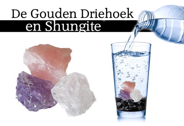 De Gouden Driehoek verhoogd de frequentie van Shungite water