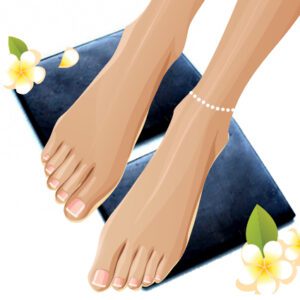 Shungite tegels voeten